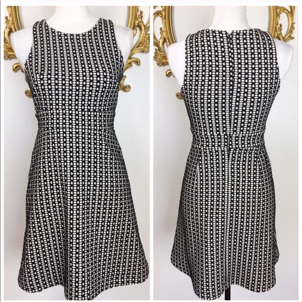 🛑Loft Ann Taylor Black and Beige Dress Size 00P